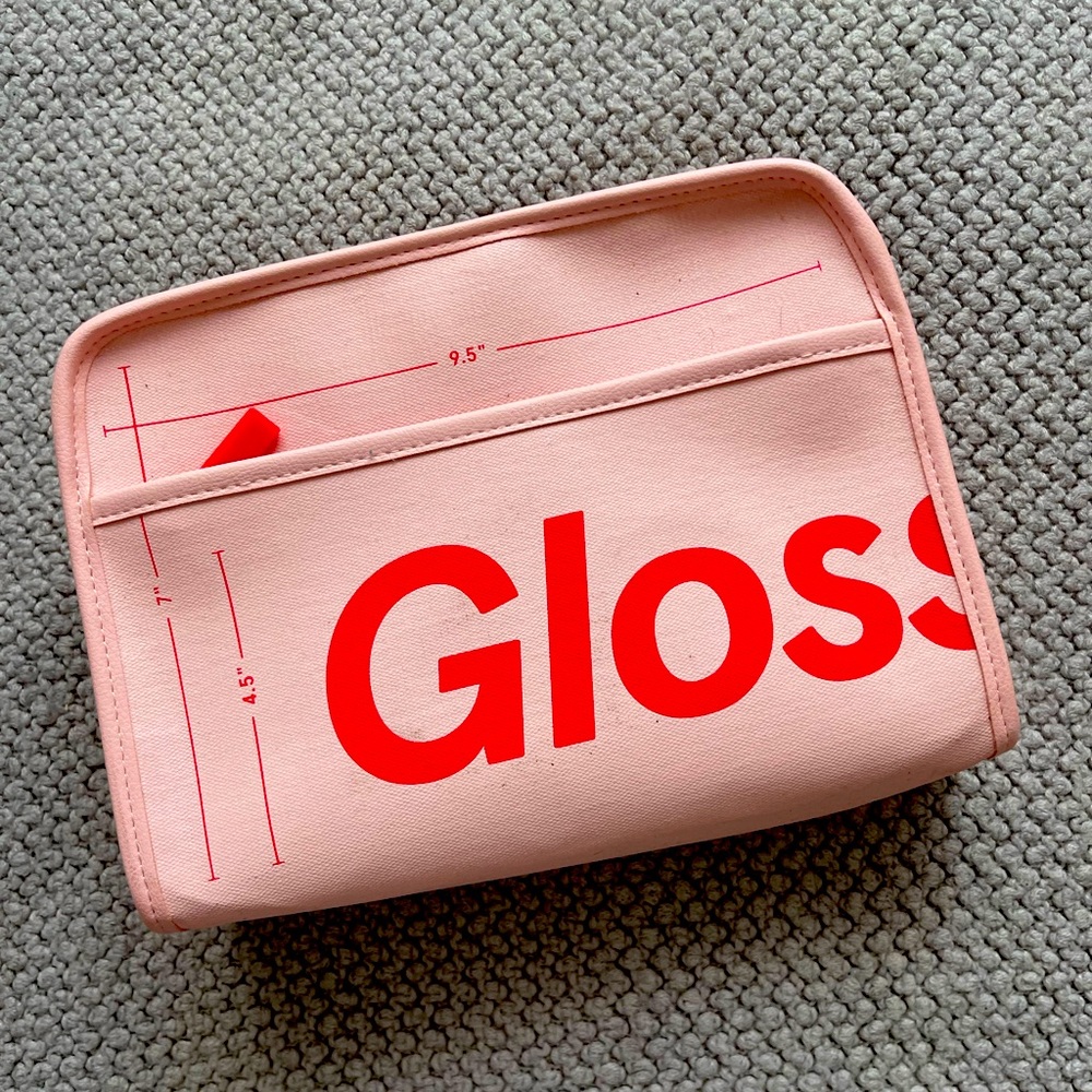 Glossier beauty bag
